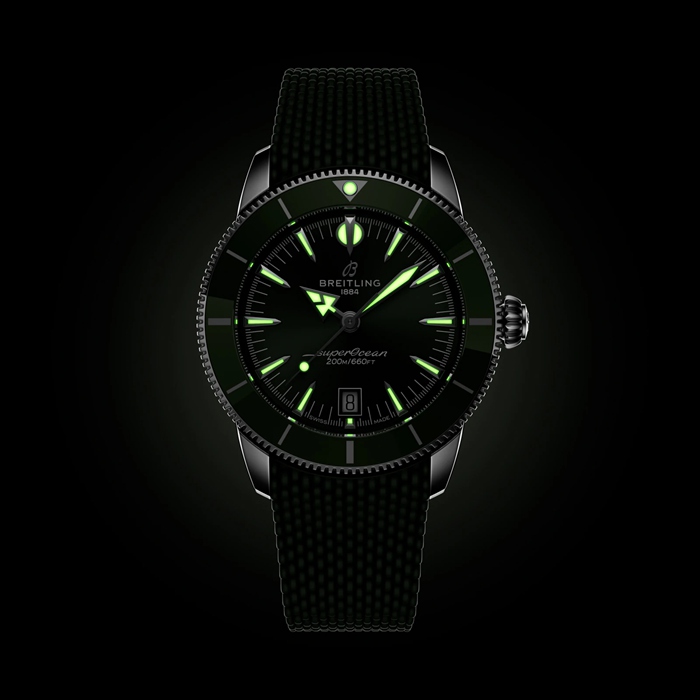 Orologio Breitling Superocean Heritage B31 Automatic 42mm Uomo Gomma Verde AB3111361L1S1 - immagine 5