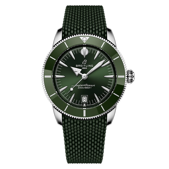 Orologio Breitling Superocean Heritage B31 Automatic 42mm Uomo Gomma Verde AB3111361L1S1