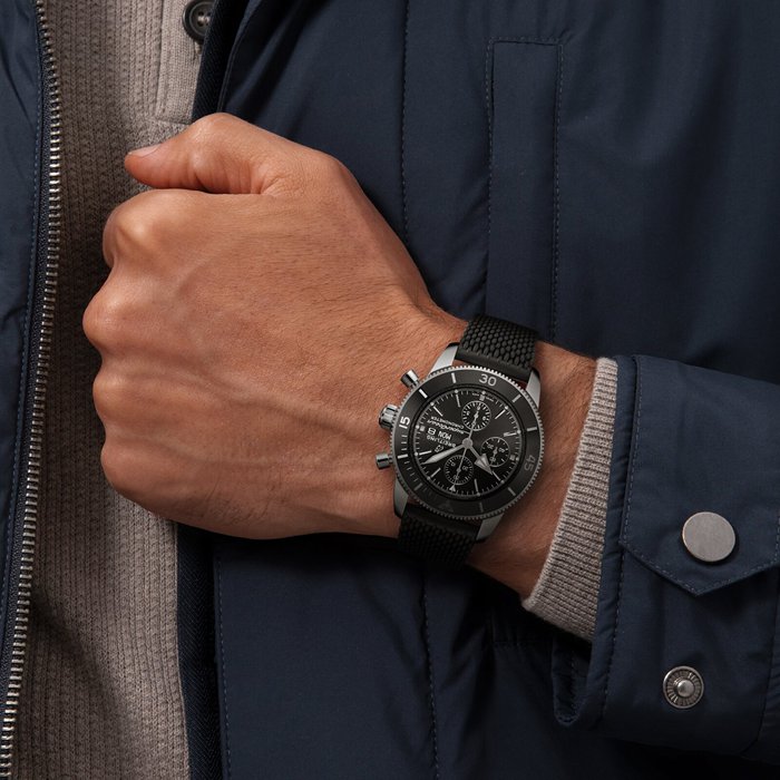 Orologio Breitling Superocean Heritage Chronograph 44 cinturino in acciaio inossidabile A13313121B1S1 - immagine 5