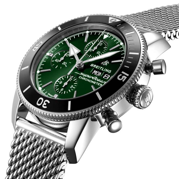 Orologio Breitling Superocean Heritage Chronograph 44 in acciaio inossidabile A13313121L1A1 - immagine 2