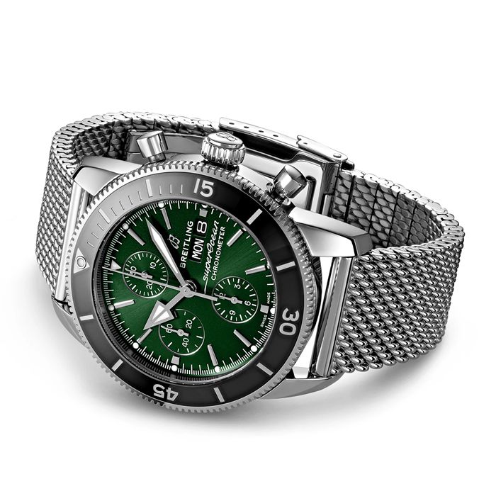 Orologio Breitling Superocean Heritage Chronograph 44 in acciaio inossidabile A13313121L1A1 - immagine 3