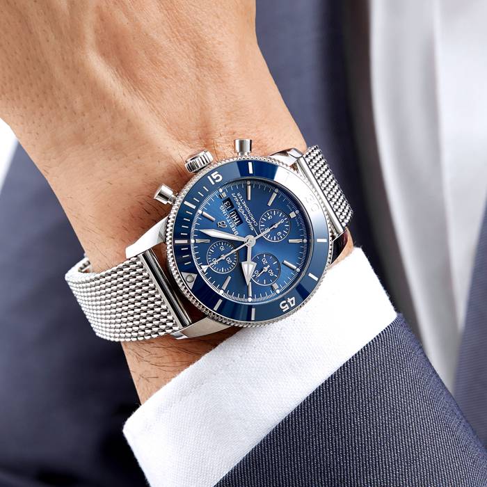 Orologio Breitling Superocean Heritage Chronograph 44 in acciaio inossidabile A13313161C1A1 - immagine 5