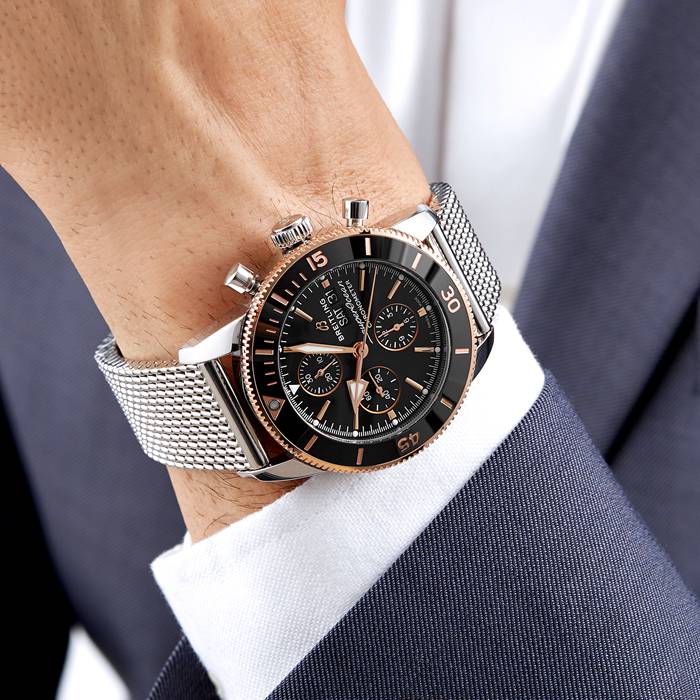 Orologio Breitling Superocean Heritage Chronograph 44 in acciaio inossidabile U13313121B1A1 - immagine 5
