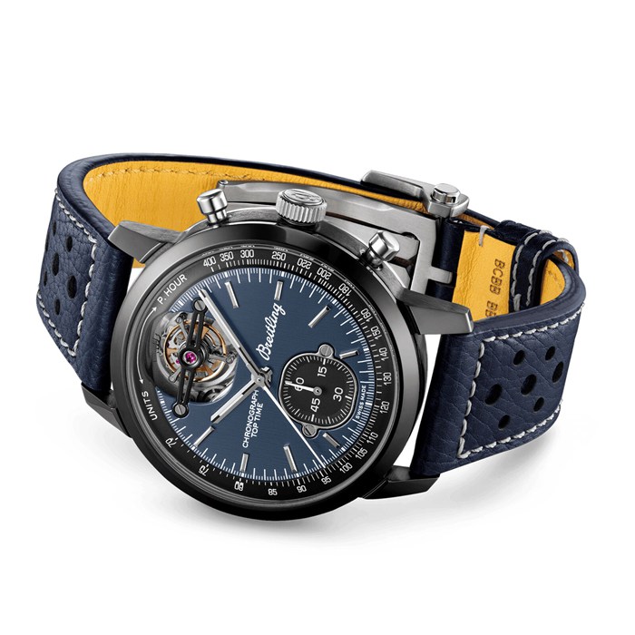 Orologio Breitling Top Time B21 Shelby Cobra Tourbillon 44mm Uomo Blu SB21251A1C1X1 - immagine 3