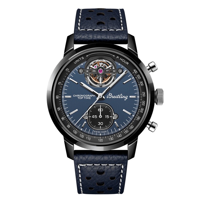 Orologio Breitling Top Time B21 Shelby Cobra Tourbillon 44mm Uomo Blu SB21251A1C1X1