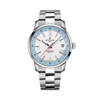 Orologio Breitling Top Time B31 38mm Uomo Bianco Acciaio Inox AB3113281A1A1