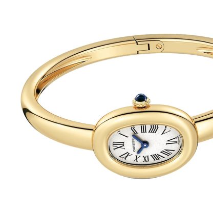 Orologio Cartier Baignoire De Cartier Modello Mini Movimento al quarzo Oro Giallo WGBA0044 - immagine 4