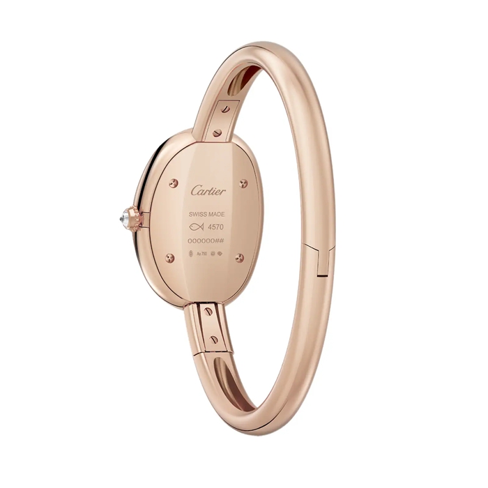 Orologio Cartier Baignoire De Cartier Modello Piccolo Misura 15 Movimento al Quarzo Cassa In Oro Rosa WJBA0041 - immagine 3