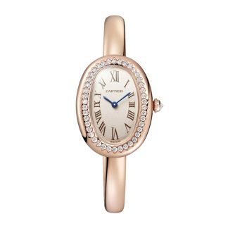 Orologio Cartier Baignoire Modello Piccolo Misura 16 Movimento al Quarzo Cassa In Oro Rosa WJBA0042