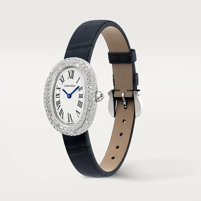 Orologio Cartier Baignoire Modello Piccolo Movimento al quarzo Cassa in oro bianco 18 carati WJBA0049 - immagine 2
