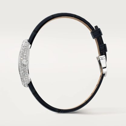 Orologio Cartier Baignoire Modello Piccolo Movimento al quarzo Cassa in oro bianco 18 carati WJBA0049 - immagine 3