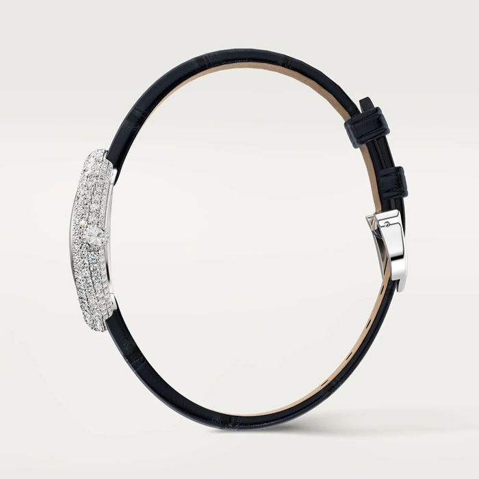 Orologio Cartier Baignoire Modello Piccolo Movimento al quarzo Cassa in oro bianco 18 carati WJBA0049 - immagine 3