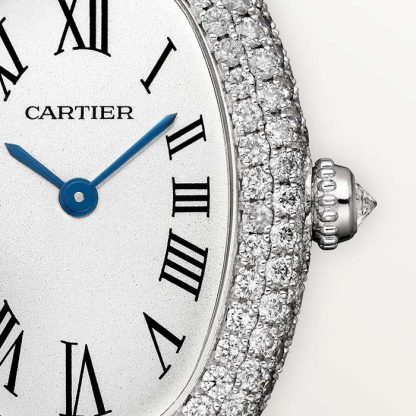Orologio Cartier Baignoire Modello Piccolo Movimento al quarzo Cassa in oro bianco 18 carati WJBA0049 - immagine 4