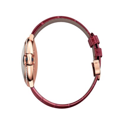 Orologio Cartier Ballon Bleu De 36mm Oro Rosa Diamanti Pelle WJBB0034 - immagine 4