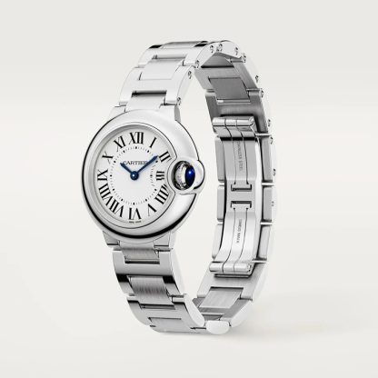 Orologio Cartier Ballon Bleu De Cartier 28 mm Movimento al quarzo Cassa in acciaio WSBB0073 - immagine 2