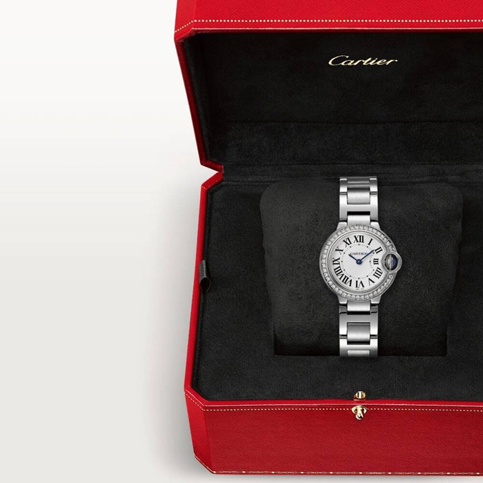 Orologio Cartier Ballon Bleu De Cartier 28mm Movimento al quarzo W4BB0030 - immagine 3