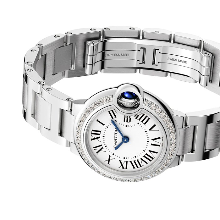 Orologio Cartier Ballon Bleu De Cartier 28mm Movimento al quarzo W4BB0030 - immagine 5