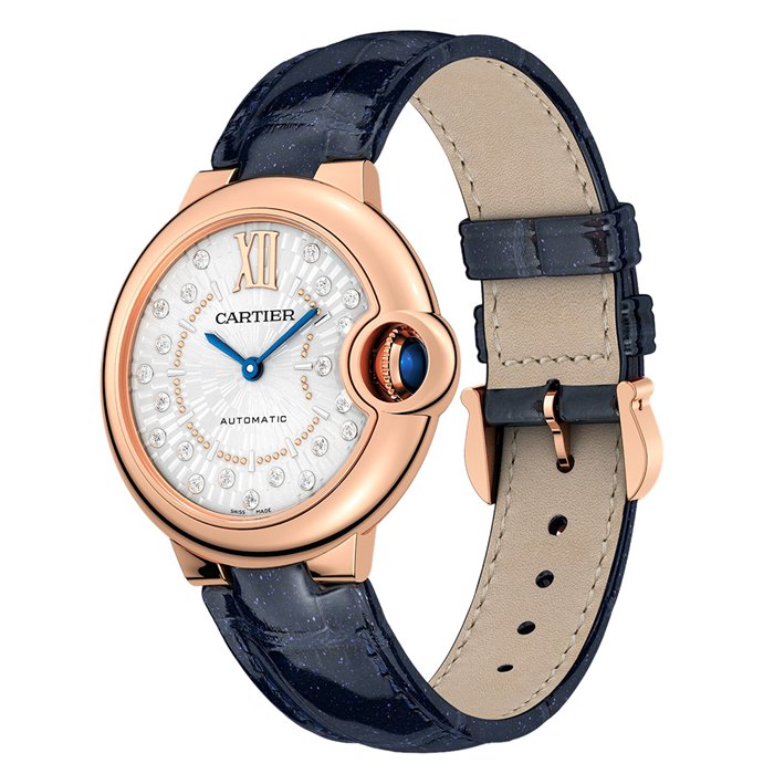Orologio Cartier Ballon Bleu De Cartier 33 mm Movimento meccanico a carica automatica Oro rosa WGBB0052 - immagine 3