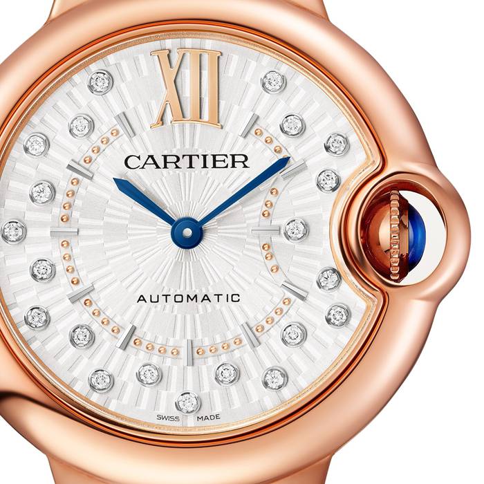 Orologio Cartier Ballon Bleu De Cartier 33 mm Movimento meccanico a carica automatica Oro rosa WGBB0052 - immagine 4