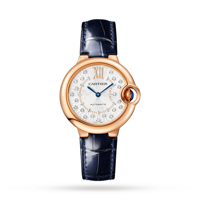 Orologio Cartier Ballon Bleu De Cartier 33 mm Movimento meccanico a carica automatica Oro rosa WGBB0052