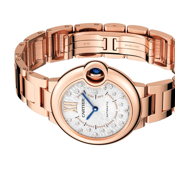 Orologio Cartier Ballon Bleu De Cartier 33 mm Movimento meccanico a carica automatica Oro rosa WGBB0054 - immagine 5