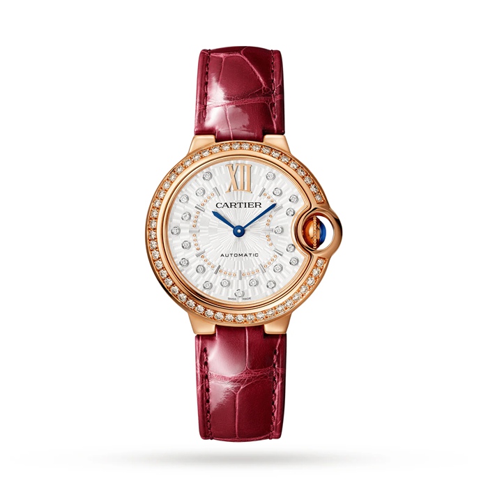 Orologio Cartier Ballon Bleu De Cartier 33 mm Movimento meccanico a carica automatica Oro rosa WJBB0080
