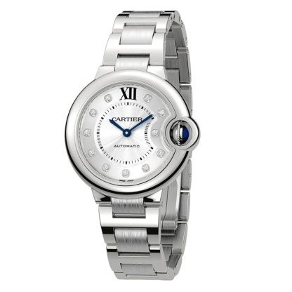 Orologio Cartier Ballon Bleu De Cartier 33mm Movimento automatico Acciaio Diamanti W4BB0021 - immagine 2