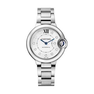 Orologio Cartier Ballon Bleu De Cartier 33mm Movimento automatico Acciaio Diamanti W4BB0021