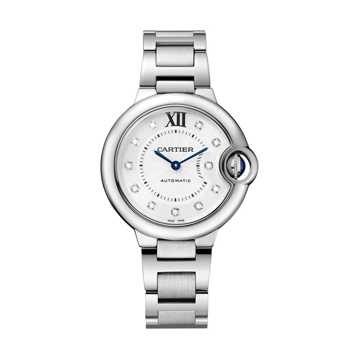 Orologio Cartier Ballon Bleu De Cartier 33mm Movimento automatico Acciaio Diamanti W4BB0021