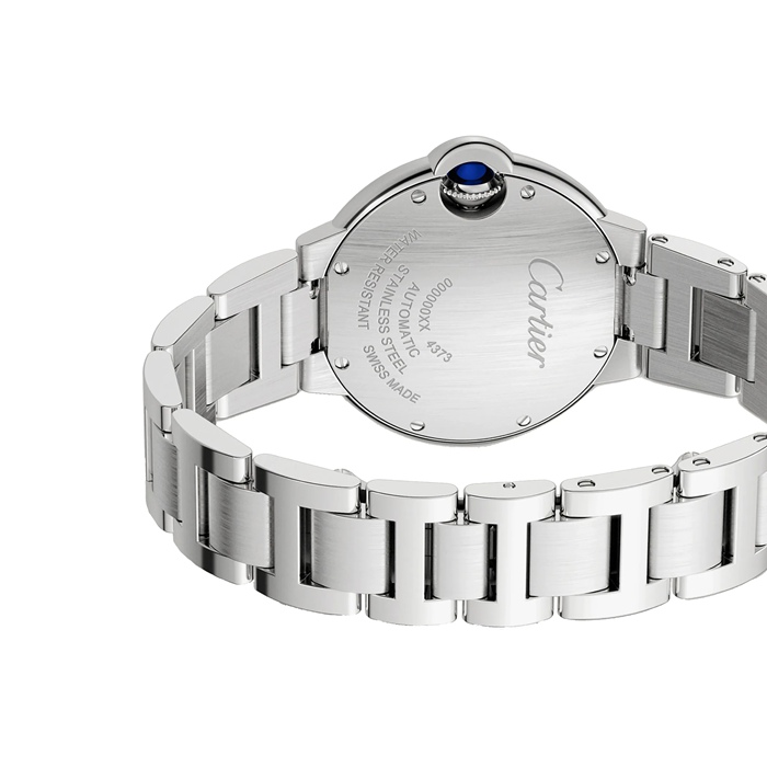 Orologio Cartier Ballon Bleu De Cartier 33mm Movimento automatico Acciaio Diamanti W4BB0028 - immagine 3