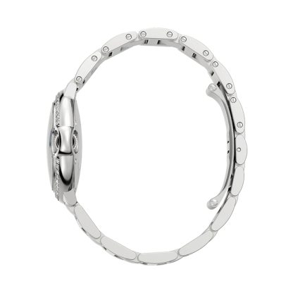 Orologio Cartier Ballon Bleu De Cartier 33mm Movimento automatico Acciaio Diamanti W4BB0028 - immagine 4