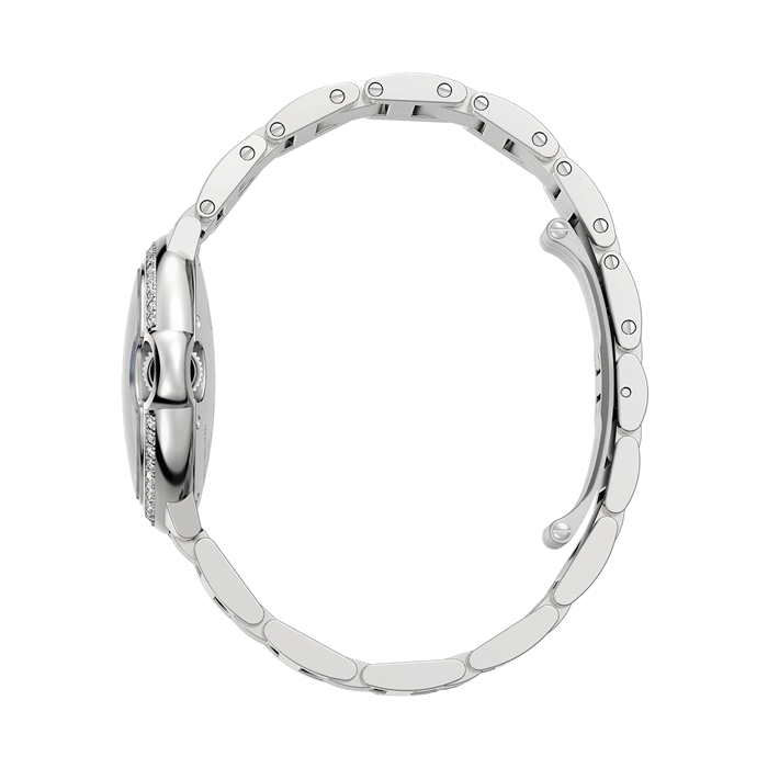 Orologio Cartier Ballon Bleu De Cartier 33mm Movimento automatico Acciaio Diamanti W4BB0028 - immagine 4