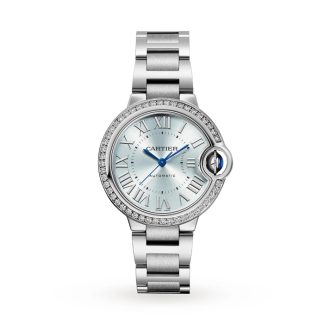 Orologio Cartier Ballon Bleu De Cartier 33mm Movimento automatico Acciaio Diamanti W4BB0028