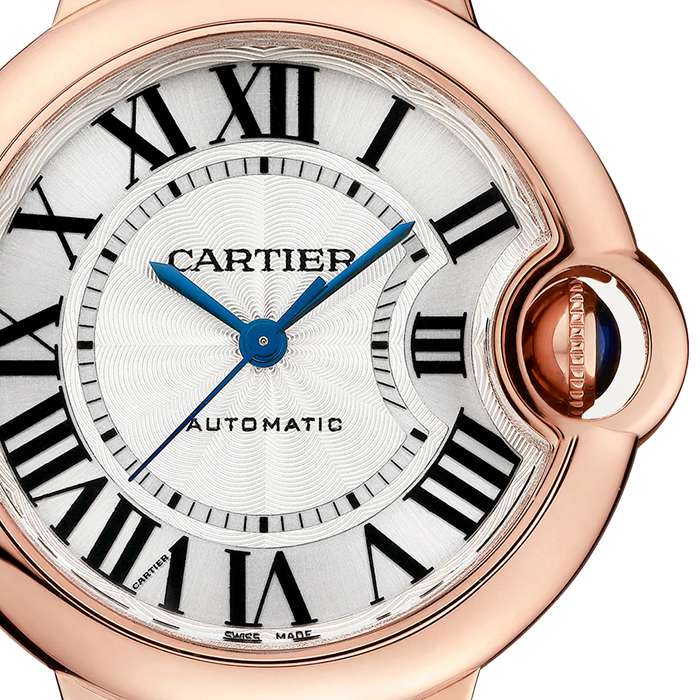 Orologio Cartier Ballon Bleu De Cartier 33mm Movimento automatico Pelle Oro Rosa W6920097 - immagine 3