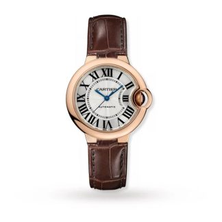Orologio Cartier Ballon Bleu De Cartier 33mm Movimento automatico Pelle Oro Rosa W6920097
