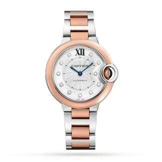 Orologio Cartier Ballon Bleu De Cartier 33mm Movimento meccanico a carica automatica Acciaio Oro Rosa W3BB0021