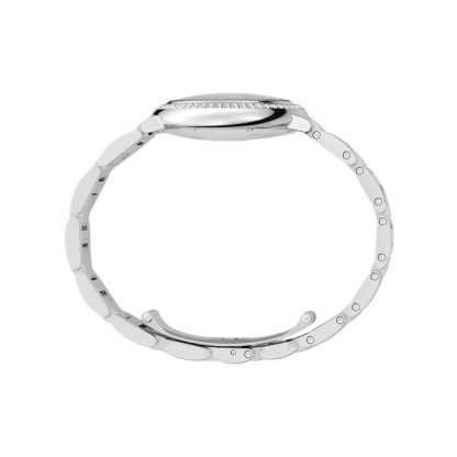 Orologio Cartier Ballon Bleu De Cartier 33mm Movimento meccanico a carica automatica in acciaio con diamanti W4BB0023 - immagine 5