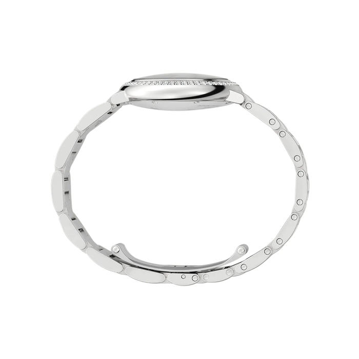 Orologio Cartier Ballon Bleu De Cartier 33mm Movimento meccanico a carica automatica in acciaio con diamanti W4BB0023 - immagine 5