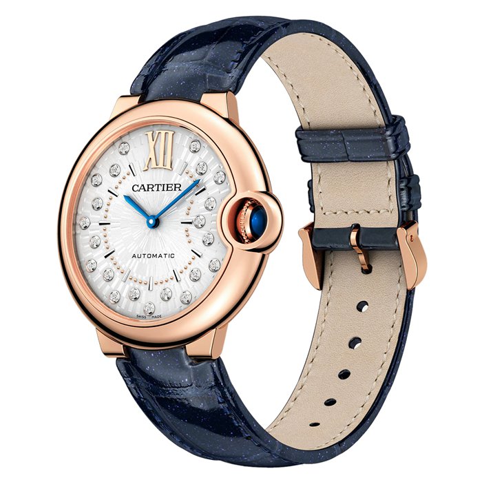 Orologio Cartier Ballon Bleu De Cartier 36 mm Movimento meccanico a carica automatica Oro rosa WGBB0053 - immagine 3