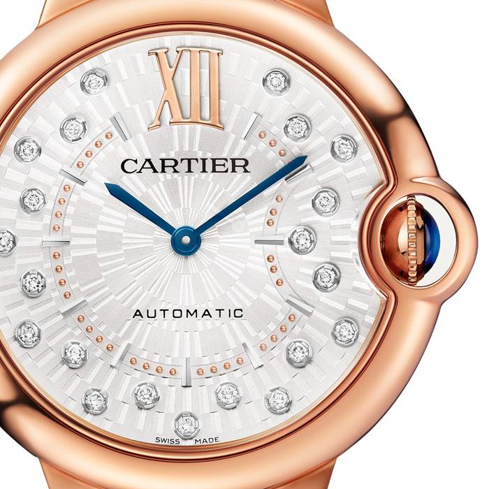 Orologio Cartier Ballon Bleu De Cartier 36 mm Movimento meccanico a carica automatica Oro rosa WGBB0053 - immagine 5