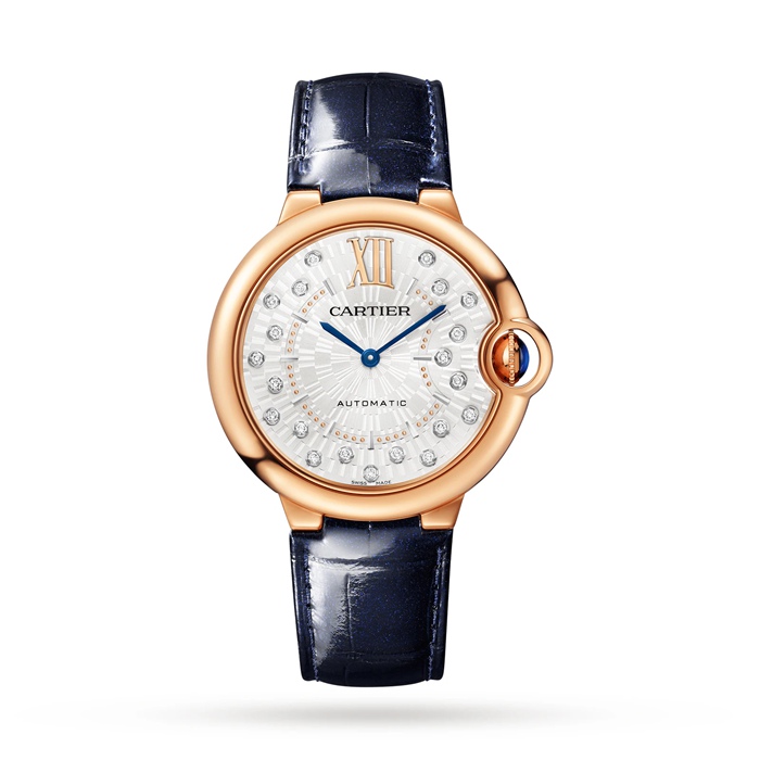 Orologio Cartier Ballon Bleu De Cartier 36 mm Movimento meccanico a carica automatica Oro rosa WGBB0053