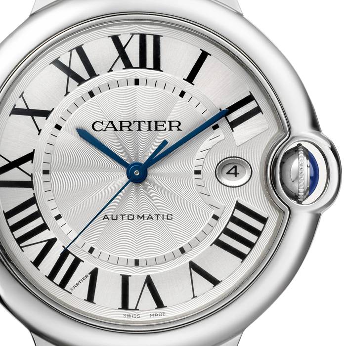 Orologio Cartier Ballon Bleu De Cartier 42 mm Acciaio Pelle WSBB0026 - immagine 3