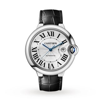 Orologio Cartier Ballon Bleu De Cartier 42 mm Acciaio Pelle WSBB0026