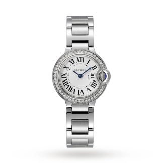 Orologio Cartier Ballon Bleu De Cartier Movimento al quarzo 28 mm Acciaio Diamanti W4BB0015