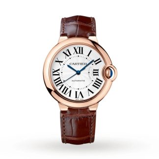 Orologio Cartier Ballon Bleu De Cartier Movimento automatico 36 mm Pelle oro rosa WGBB0009