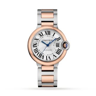 Orologio Cartier Ballon Bleu De Cartier Movimento meccanico 36 Mm con carica automatica Cassa in acciaio Oro Rosa W2BB0033