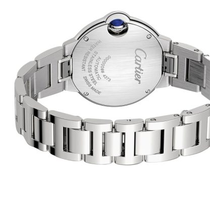 Orologio Cartier Ballon Bleu de Cartier 33 mm movimento meccanico a carica automatica W4BB0035 - immagine 2