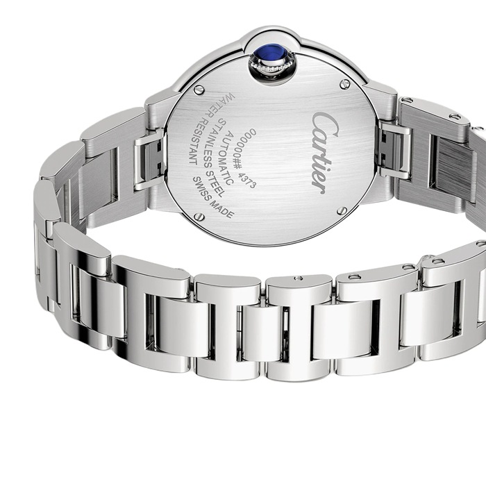 Orologio Cartier Ballon Bleu de Cartier 33 mm movimento meccanico a carica automatica W4BB0035 - immagine 2