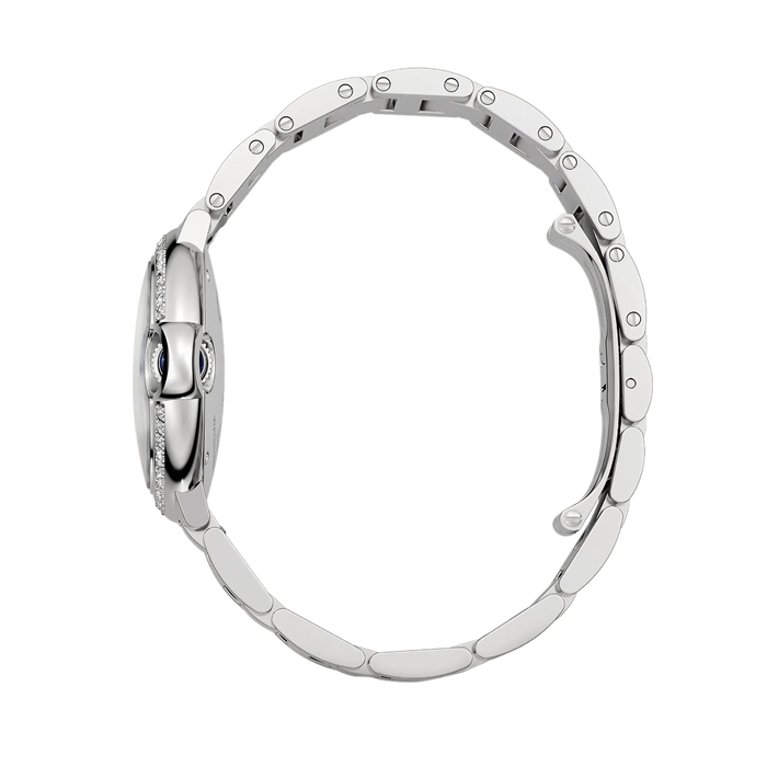 Orologio Cartier Ballon Bleu de Cartier 33 mm movimento meccanico a carica automatica W4BB0035 - immagine 3