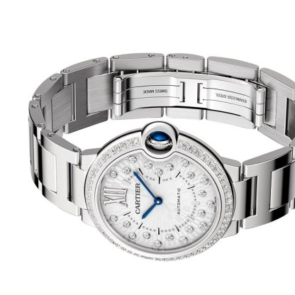 Orologio Cartier Ballon Bleu de Cartier 36 mm movimento meccanico a carica automatica W4BB0036 - immagine 5